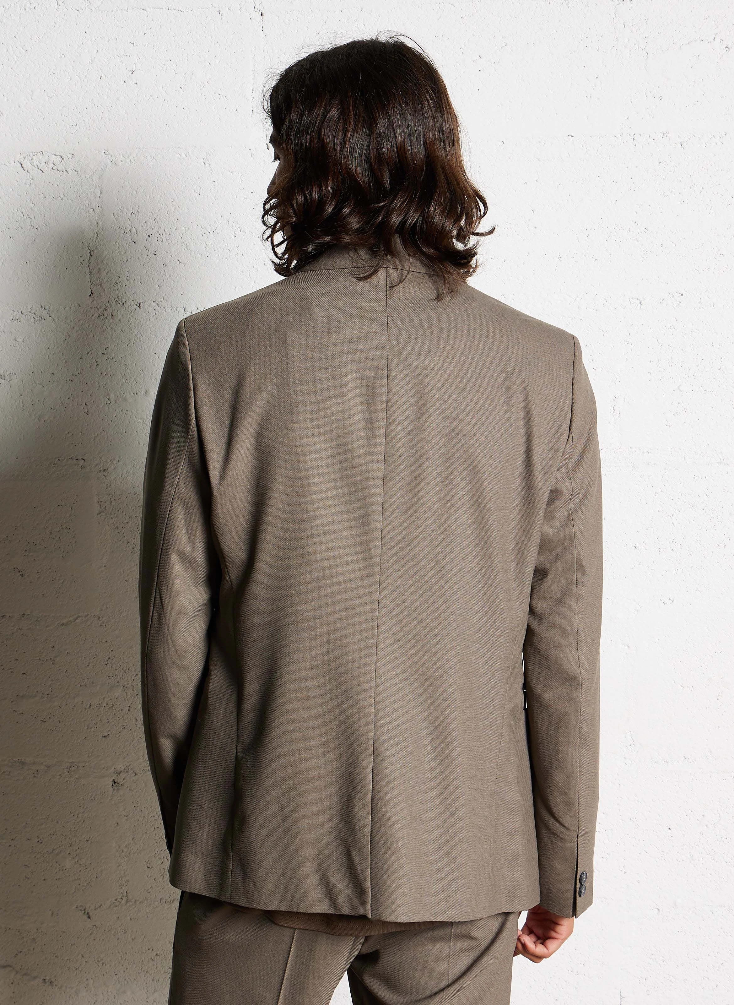 Veste de blazer droite | Marron