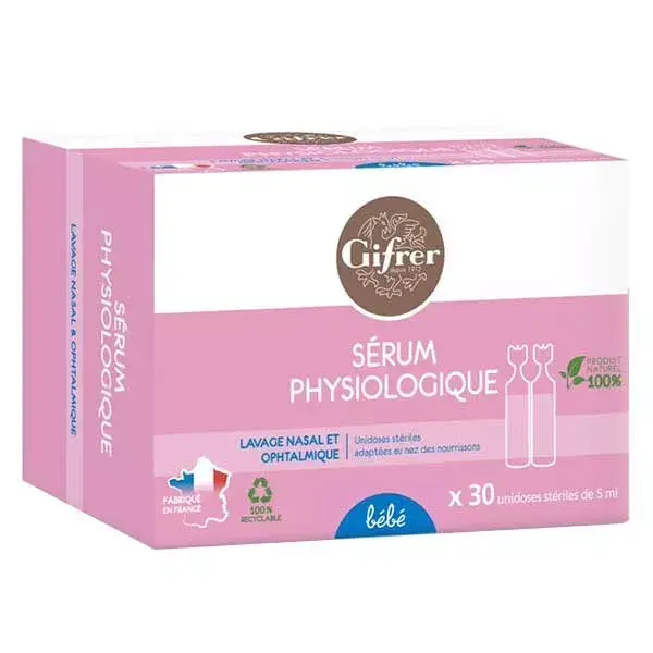 Gifrer Sérum Physiologique 5ml 30 unidoses Lot de 6