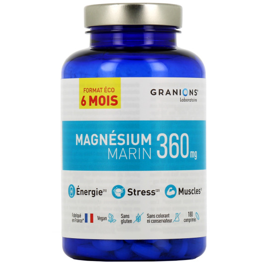 Granions Magnésium Marin 360 mg - Energie, Stress, Muscles