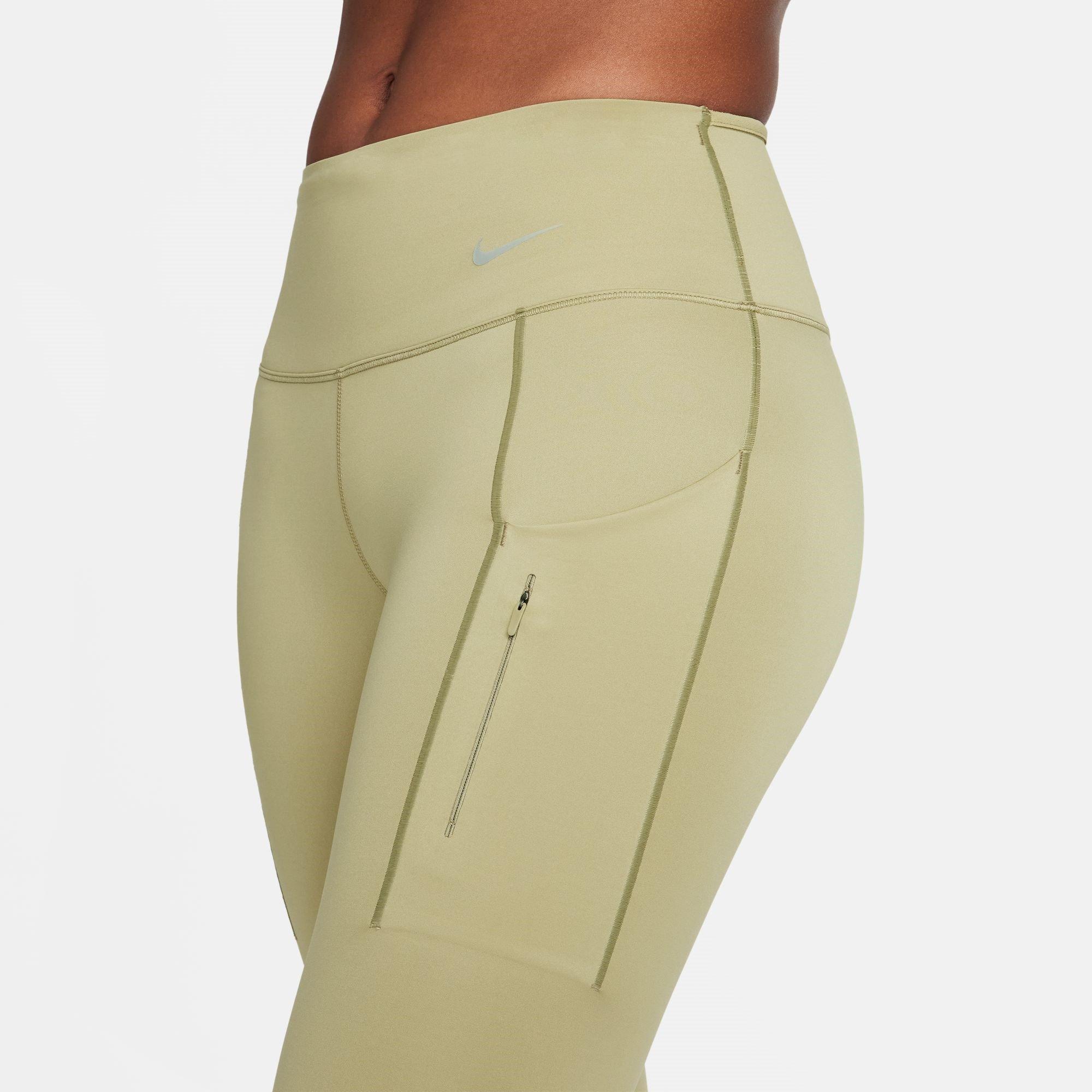 Nike Dri FIT Go Womens Firm Support Mid Rise 7 8 Leggings with Pockets