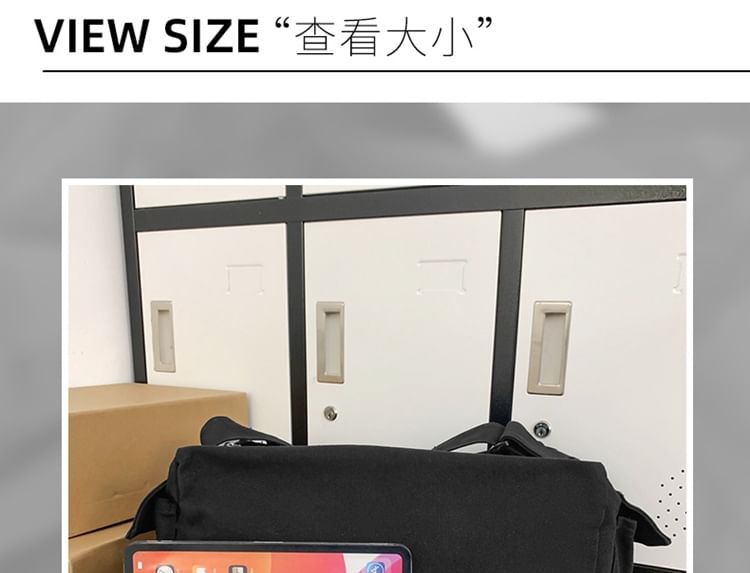 Milha - Canvas crossbodytas met meerdere zakken