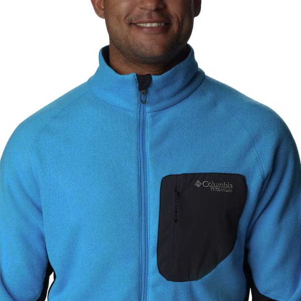 Veste polaire randonnée COLUMBIA TITAN PASS 2.0 II FLEECE M COMPASS BLUE BLACK