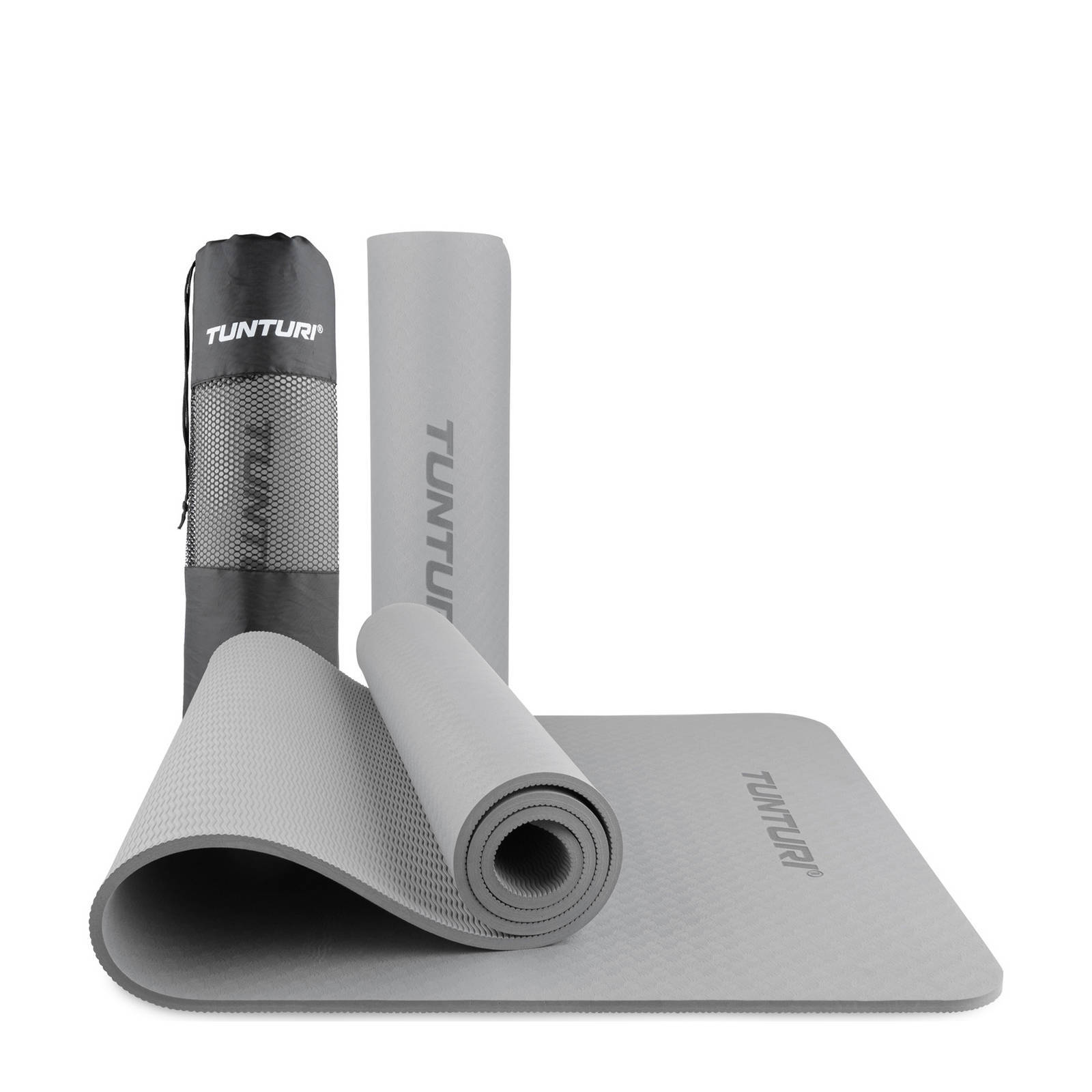 Tunturi yogamat 8mm grijs