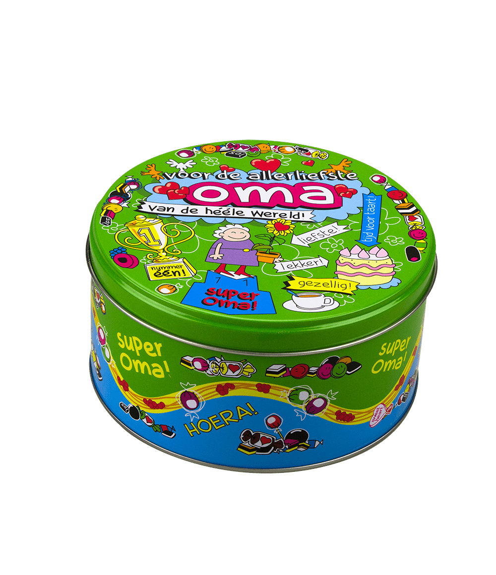 Snoeptrommel Oma 14cm