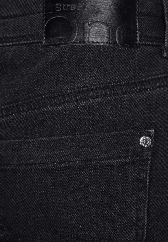 Loose Fit Thermo Jeans - dark grey washed