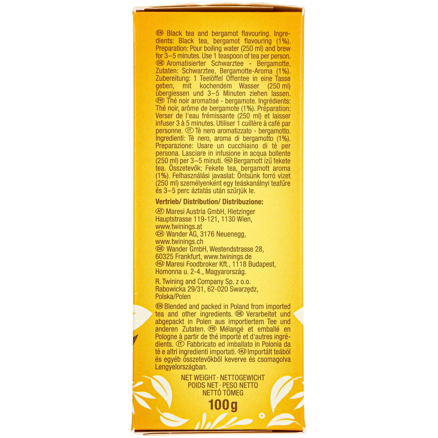 Twinings Tee Earl Grey offen