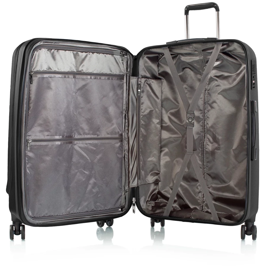 Heys Vantage Smart Access - 4-Rollen-Trolley L 76 cm erw. black