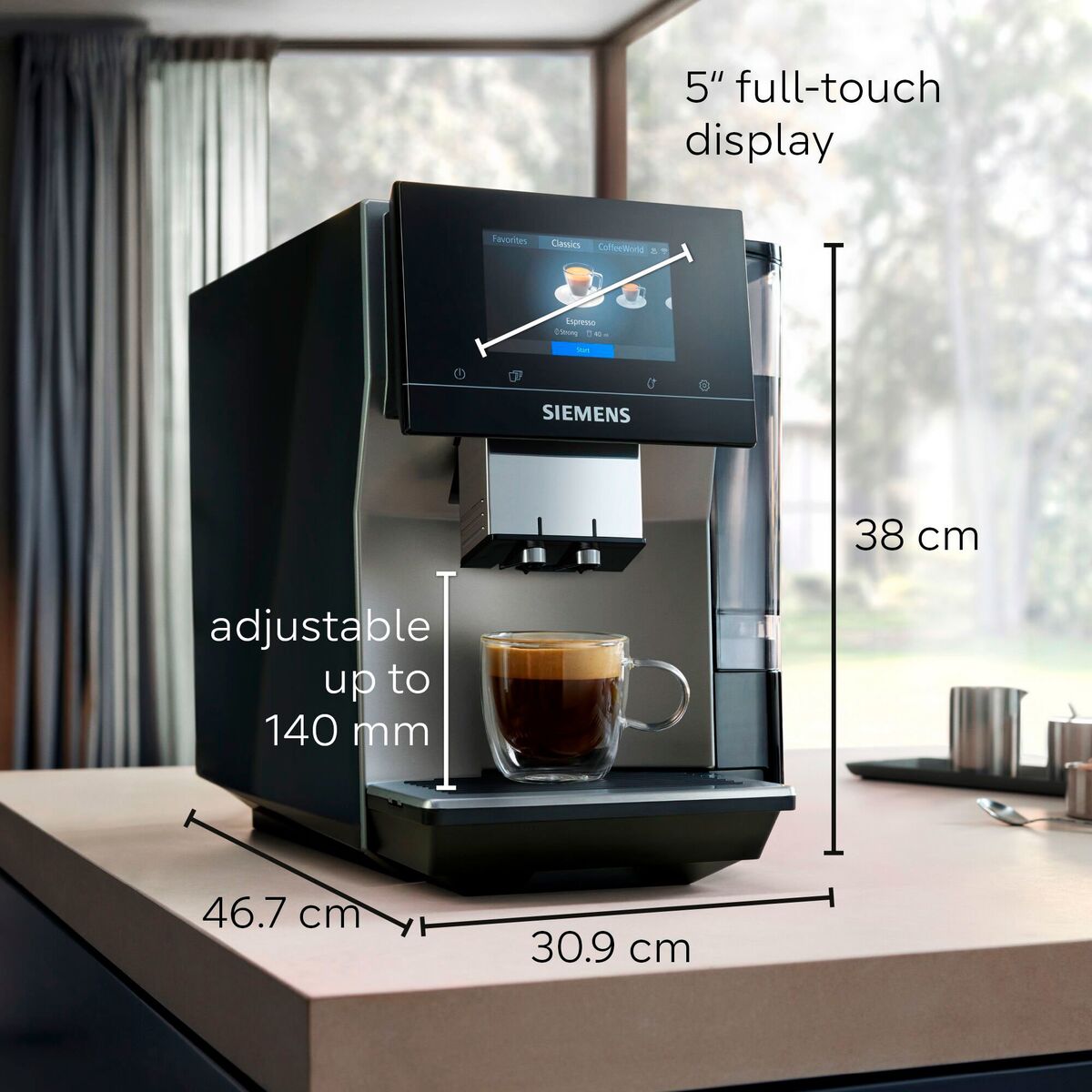 EQ700 Classic Morgendis helautomatisk kaffemaskin 2,4 liter