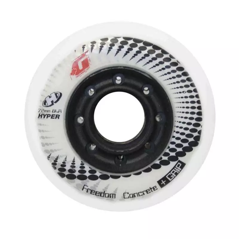 Roue de roller HYPER kit de 4 hyper concrete+g 84a 72mm Blanc