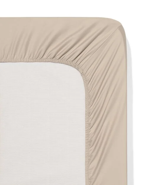 drap-housse satin 140x200 sable