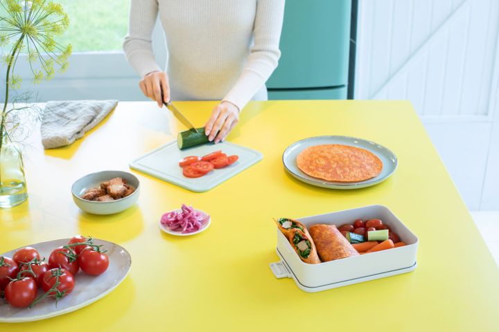 Make & Take Lunchbox Large, kunststof - Light Grey