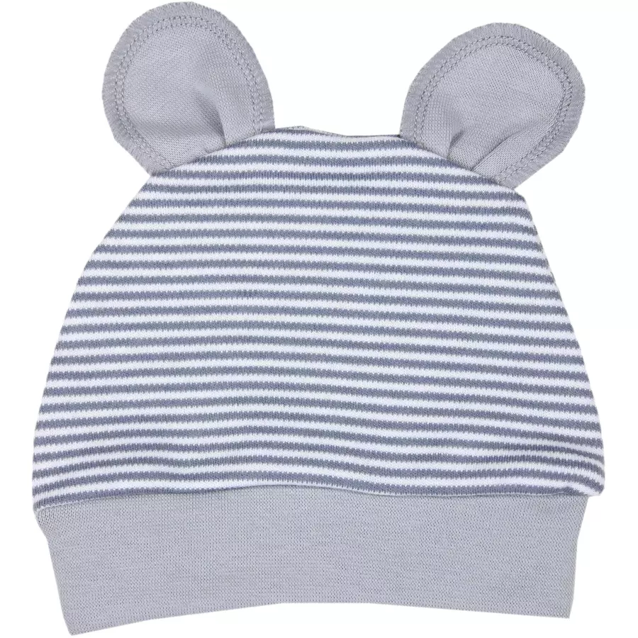 TupTam Baby Bekleidungsset Langarmbody Hose Mütze3 teilig grau
