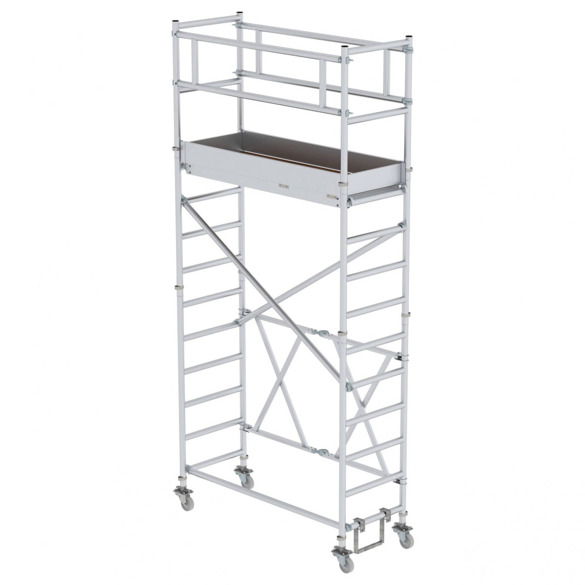 MUNK vouwsteiger 0,75x1,80m platform, 5,00m werkhoogte