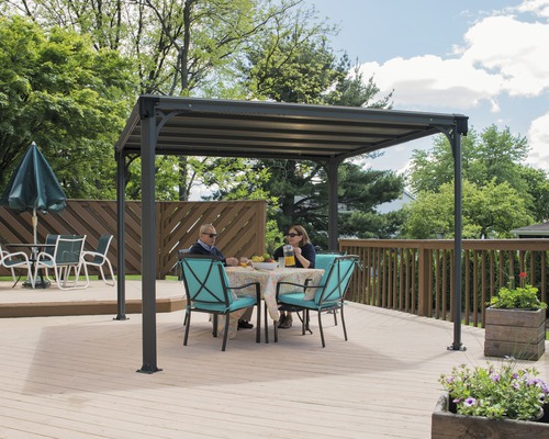 Gazebo Palram – Canopia Milano 3000 309 x 309 cm grijs