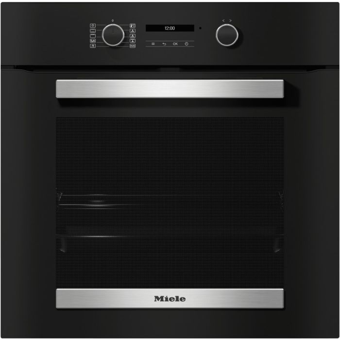 Miele Einbau-Backofen H 2465 BP Active Obsidianschwarz Edelstahl-Look