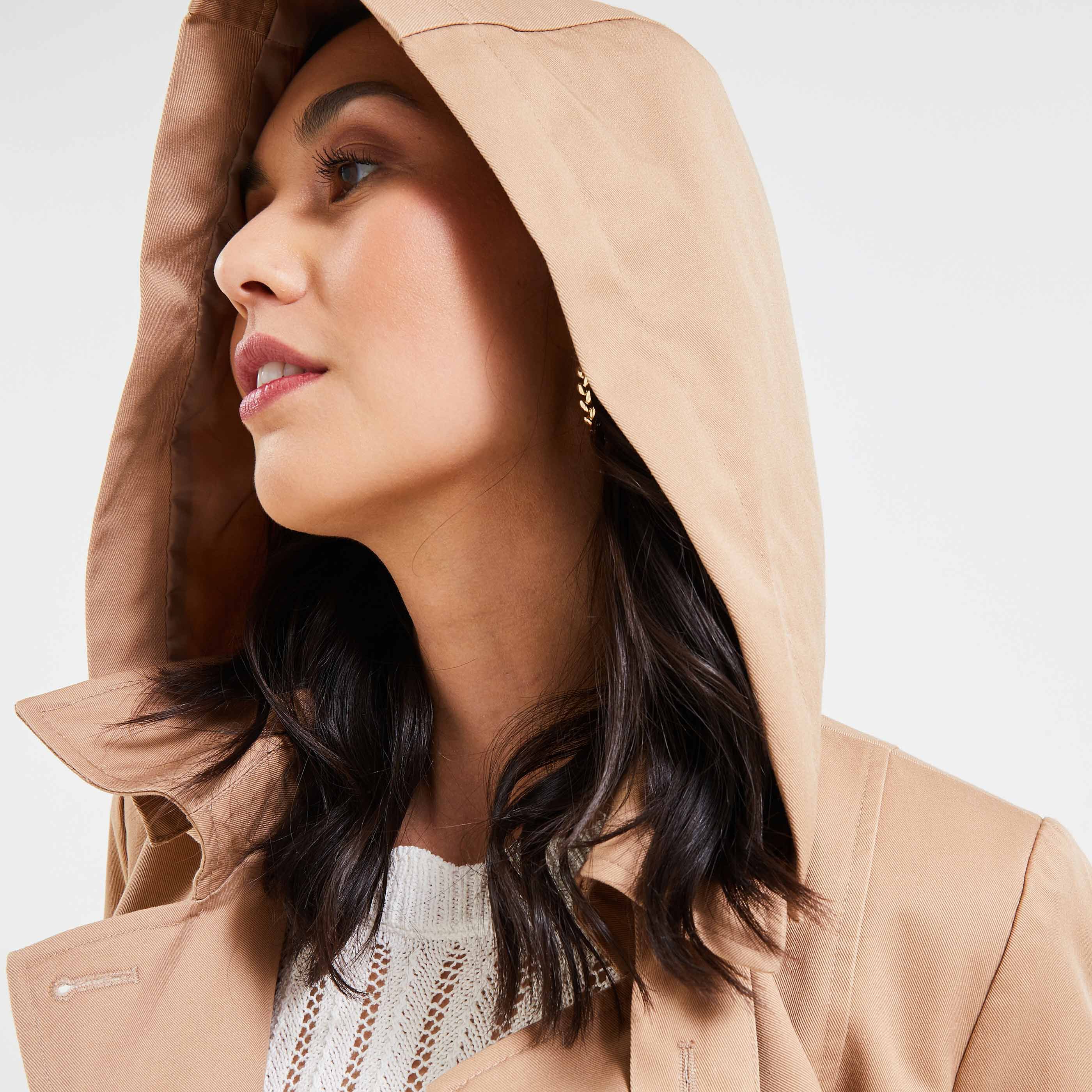 Trench long femme - CAMEL