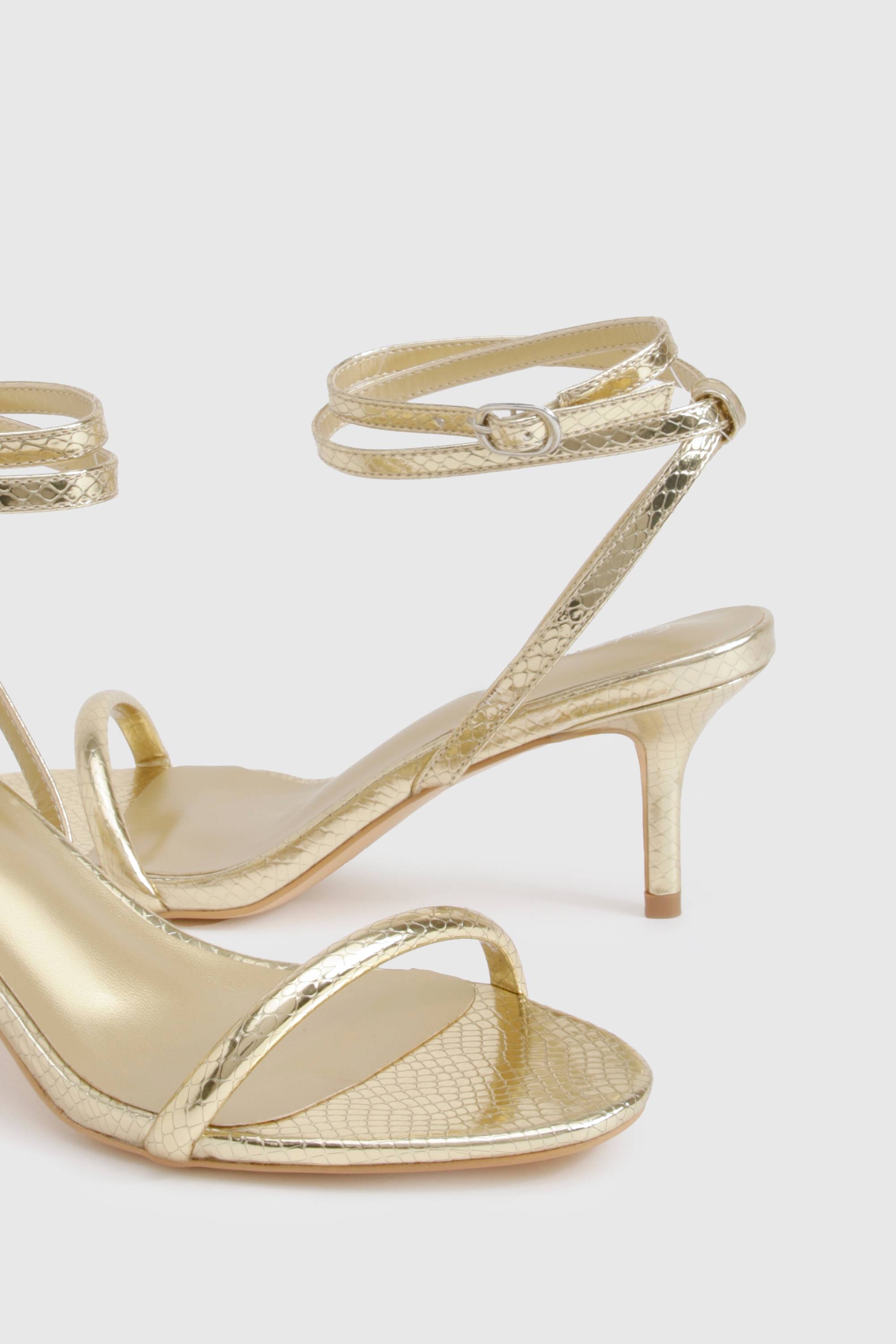 boohoo Talons métalliques basiques bas à deux parties