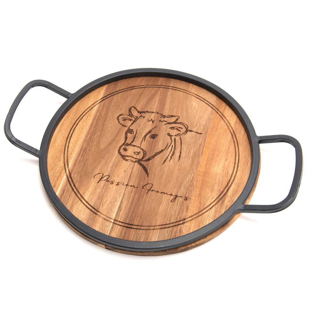 Plateau rond en bois Dolly Amadeus