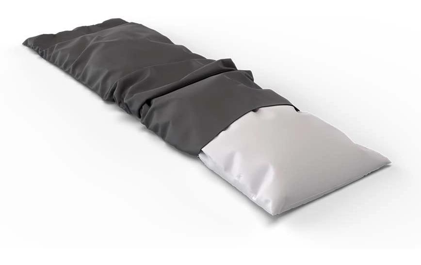 Kopfkissenbezug Satin Uni 40 x 130 cm, GraphitSeitenschläfer Kissenbezug