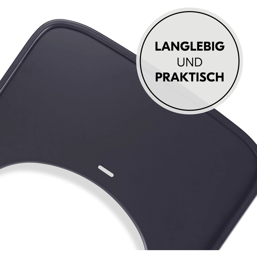 hauck Alpha+ Wooden Tray Dark Grey
