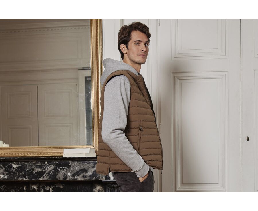 Doudoune sans manches homme Caramel - NIELS II