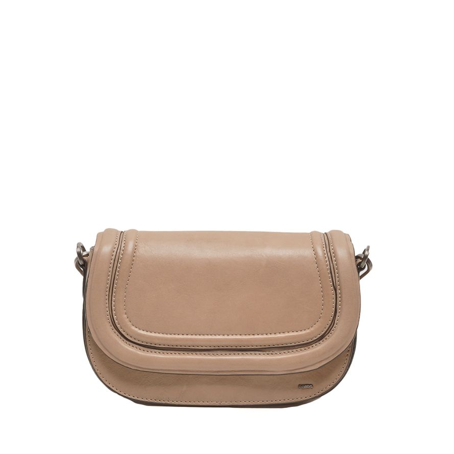 Berba Icons Crossbody Flap Bag Nude