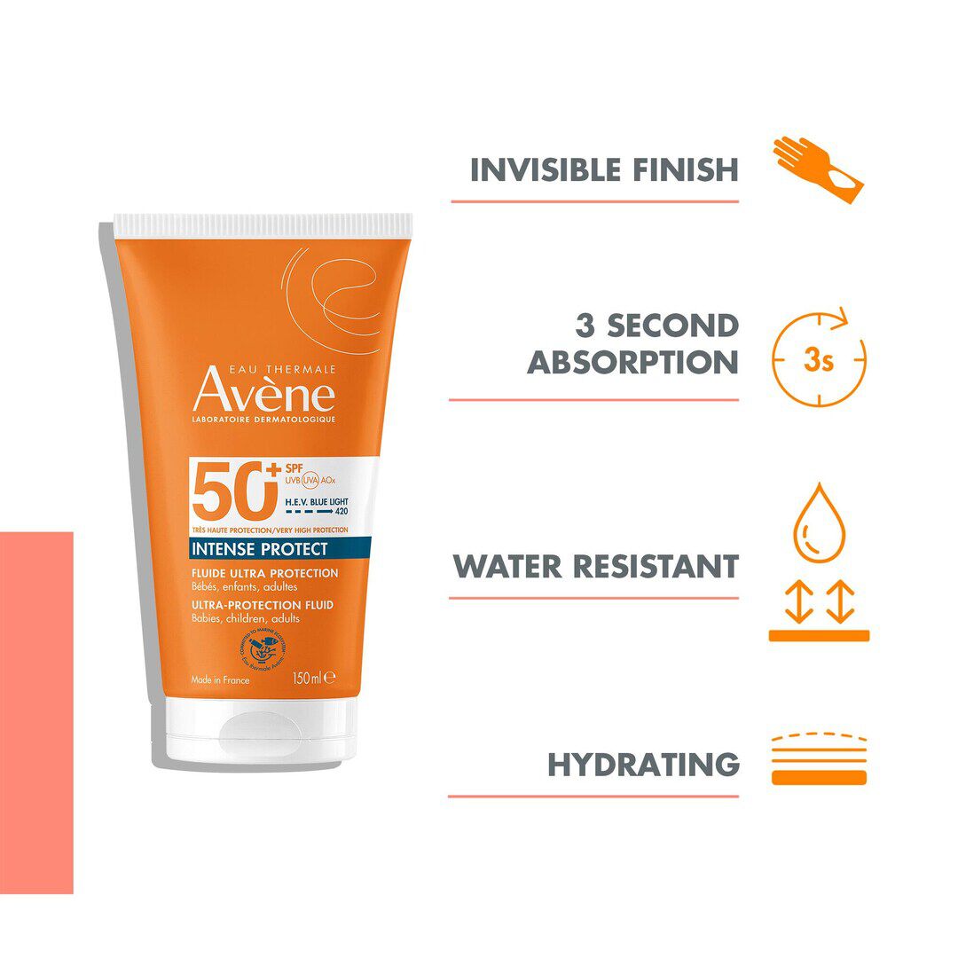 AVENE  Protetor Solar Fluido Intense Protect SPF 50+ - 150ml
