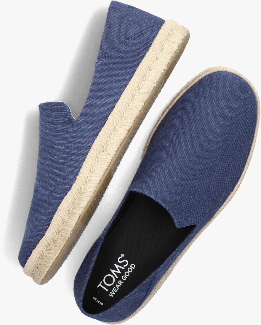 TOMS blauwe toms espadrilles santiago heren