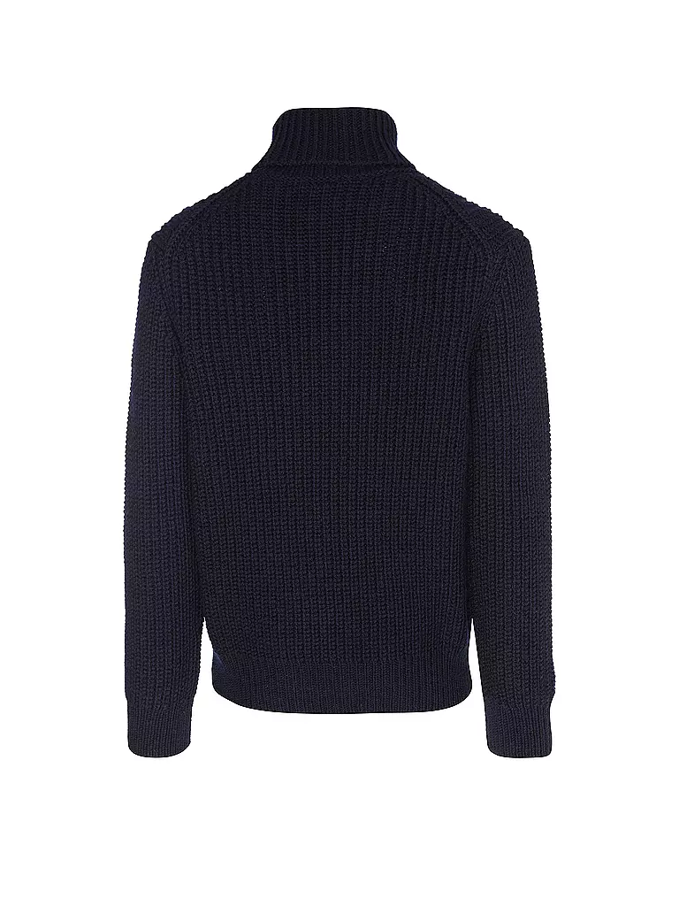 NUDIE JEANS Rollkragenpullover  blau