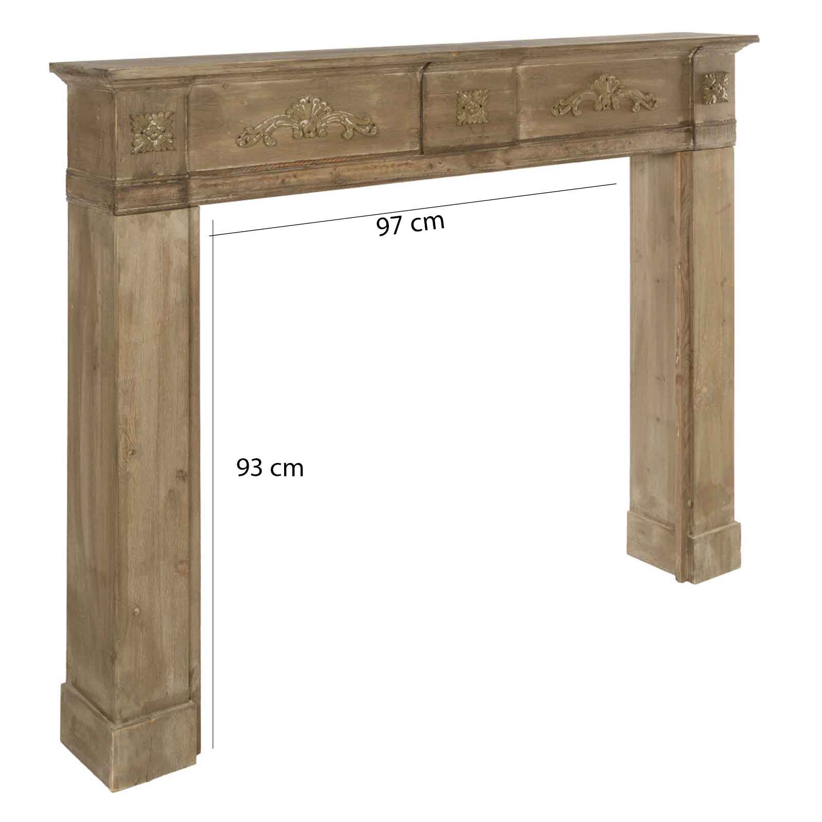 Kaminumrandung PER - natur - Holz