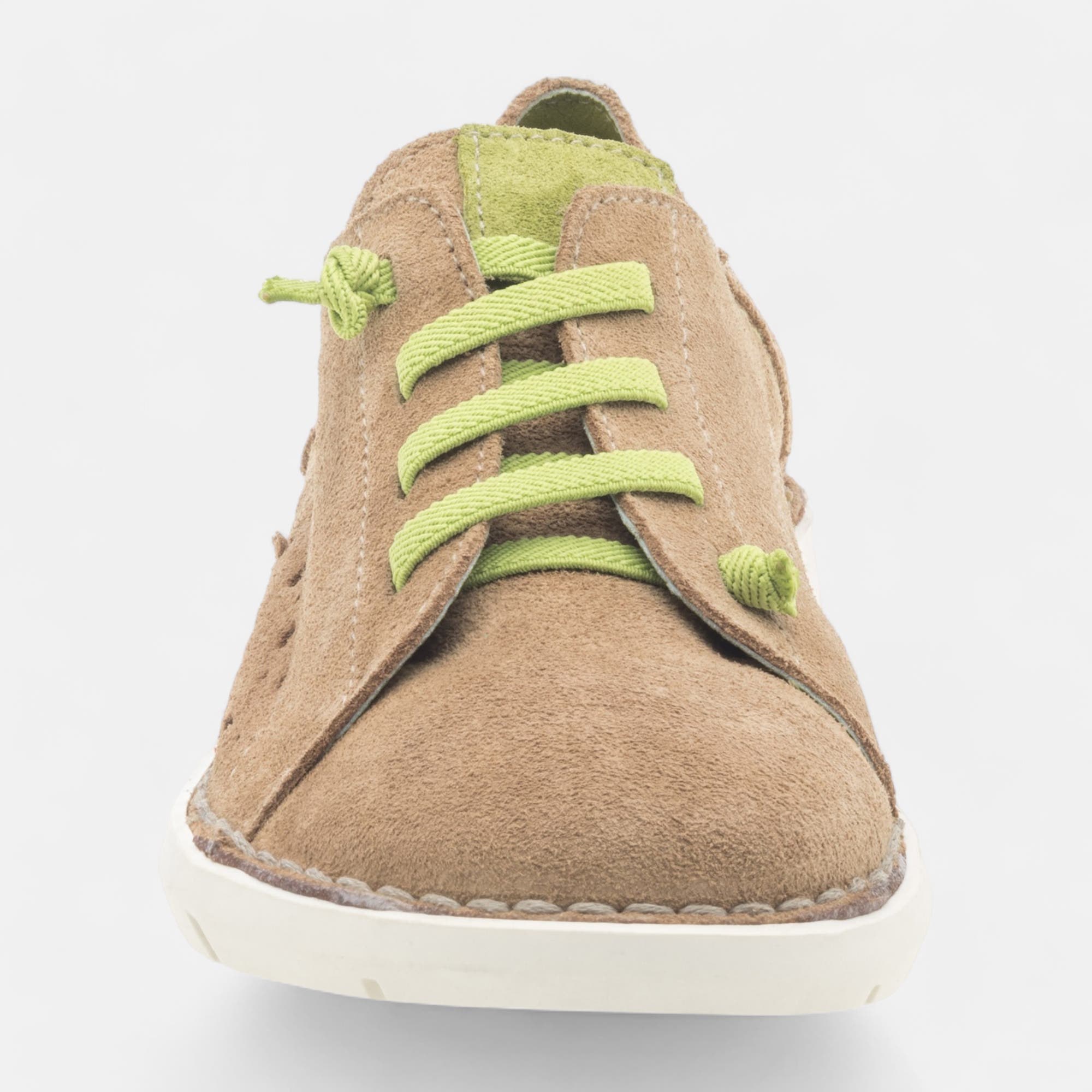 Baskets basses Femme en cuir beige