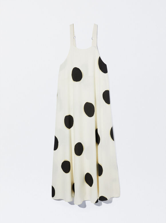 Vestido longo estampado - Multicolorido