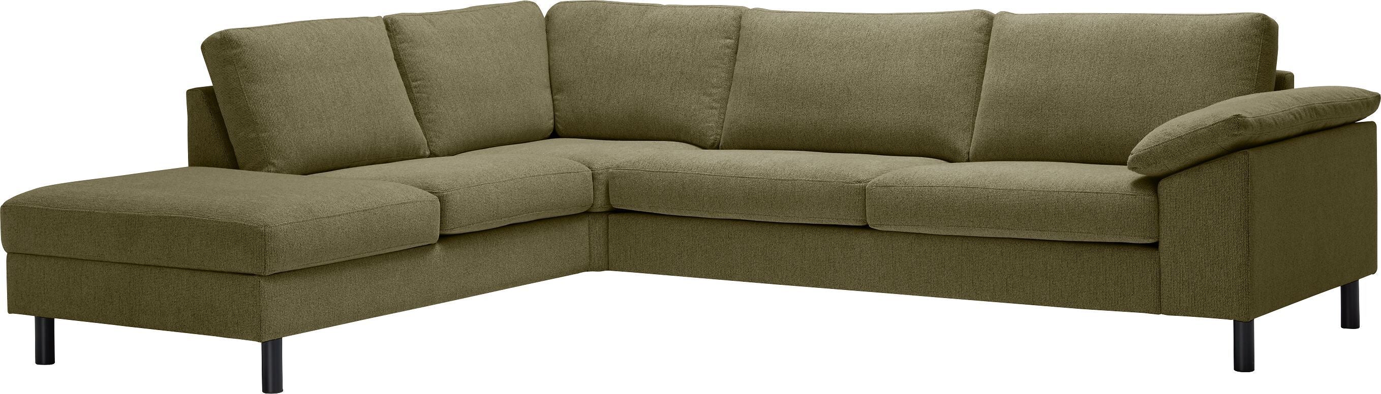 DIENER Ecksofa - Grün / B: 277.0 cm x T: 225.0 cm x H: 81.0 cm