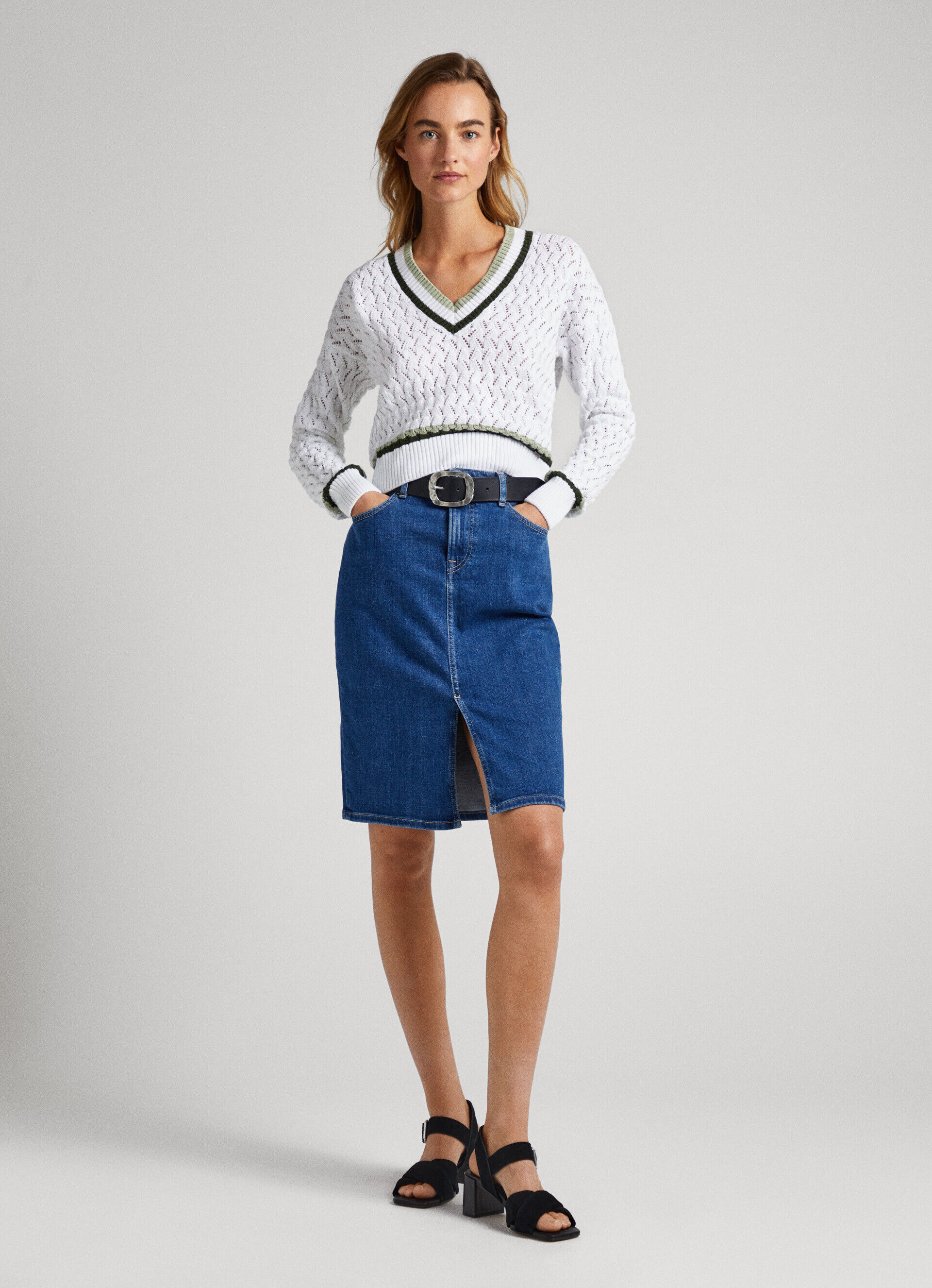 CAMISA DIAMOND OPENWORK - branca