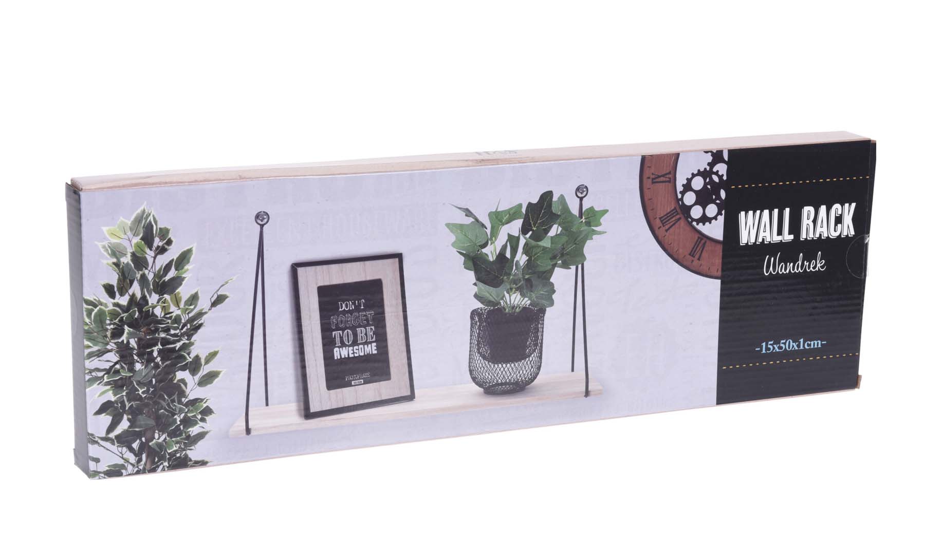 Wandregal Holz 50 x 29 x 16 cm