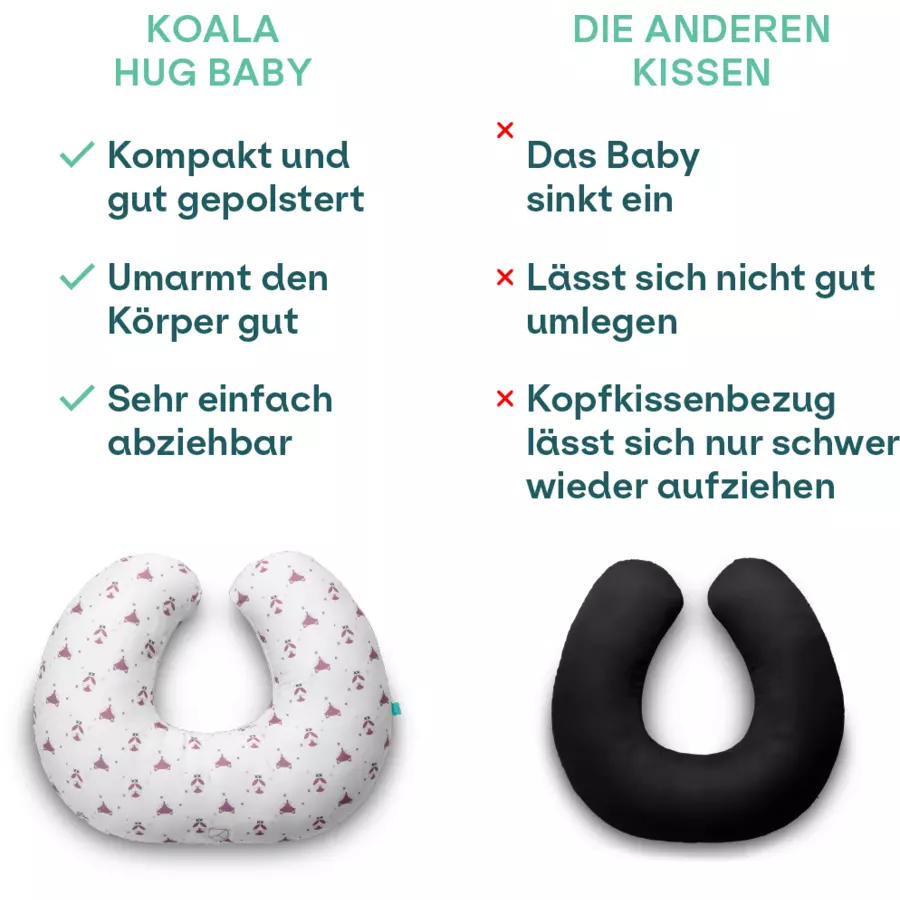 KOALA BABYCARE®Stillkissen Hug Baby - lila