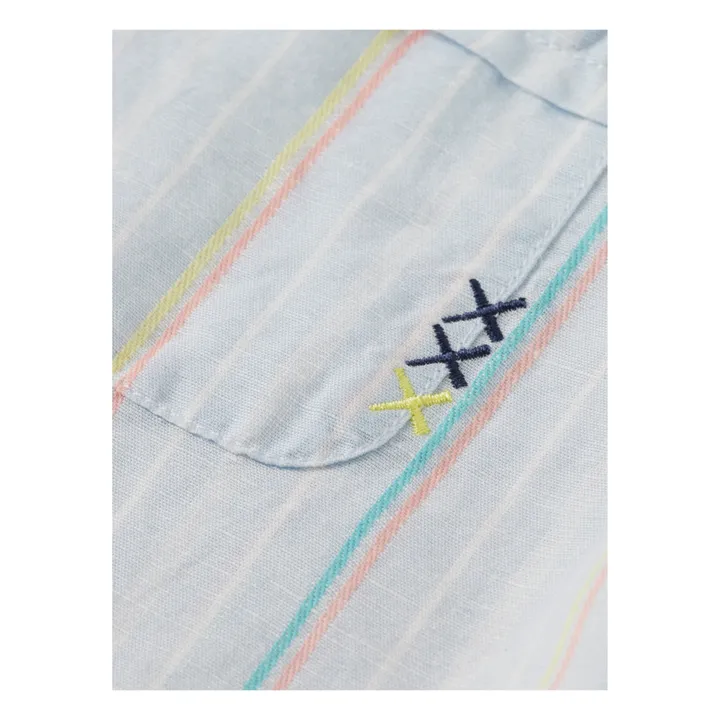Scotch & Soda Chemise Rayée Lin | Bleu