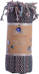 Ottoman Ala Hamamtuch schwarz, 1 Stück
