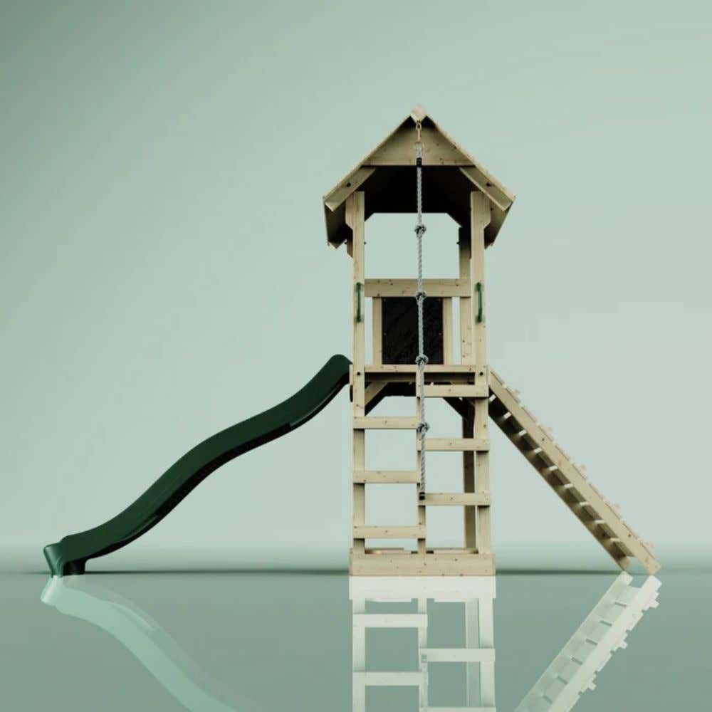PolarPlay Lillehammer houten speeltoren in blauw