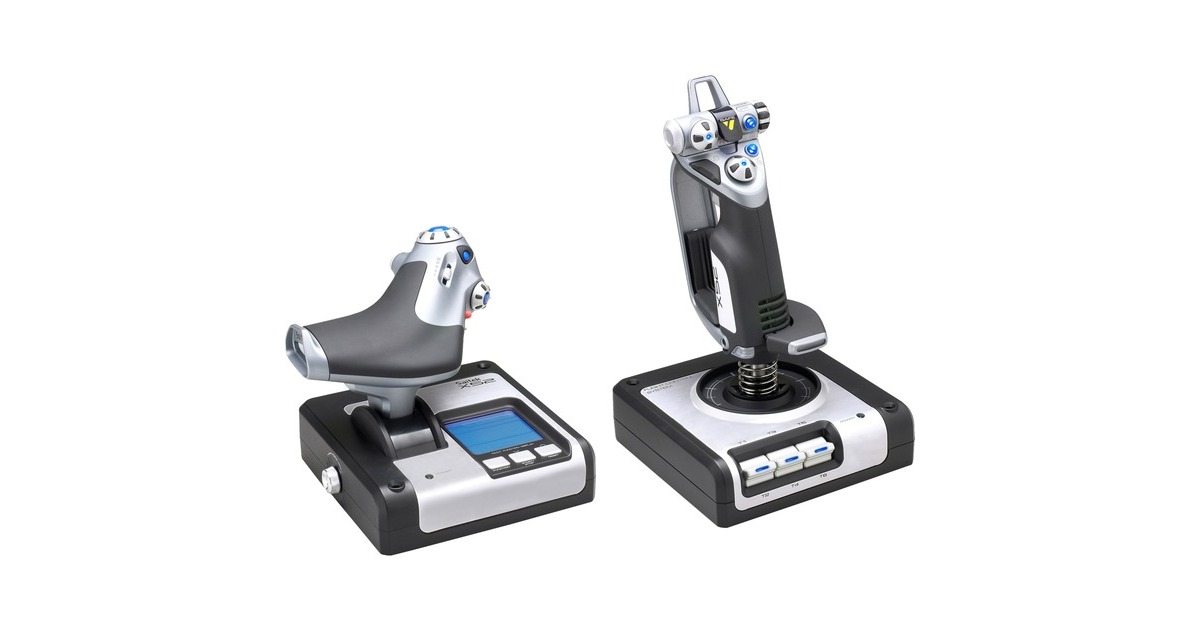 Logitech GSaitek X52 FLIGHT Control System gaming hotas  (Zwart/zilver)