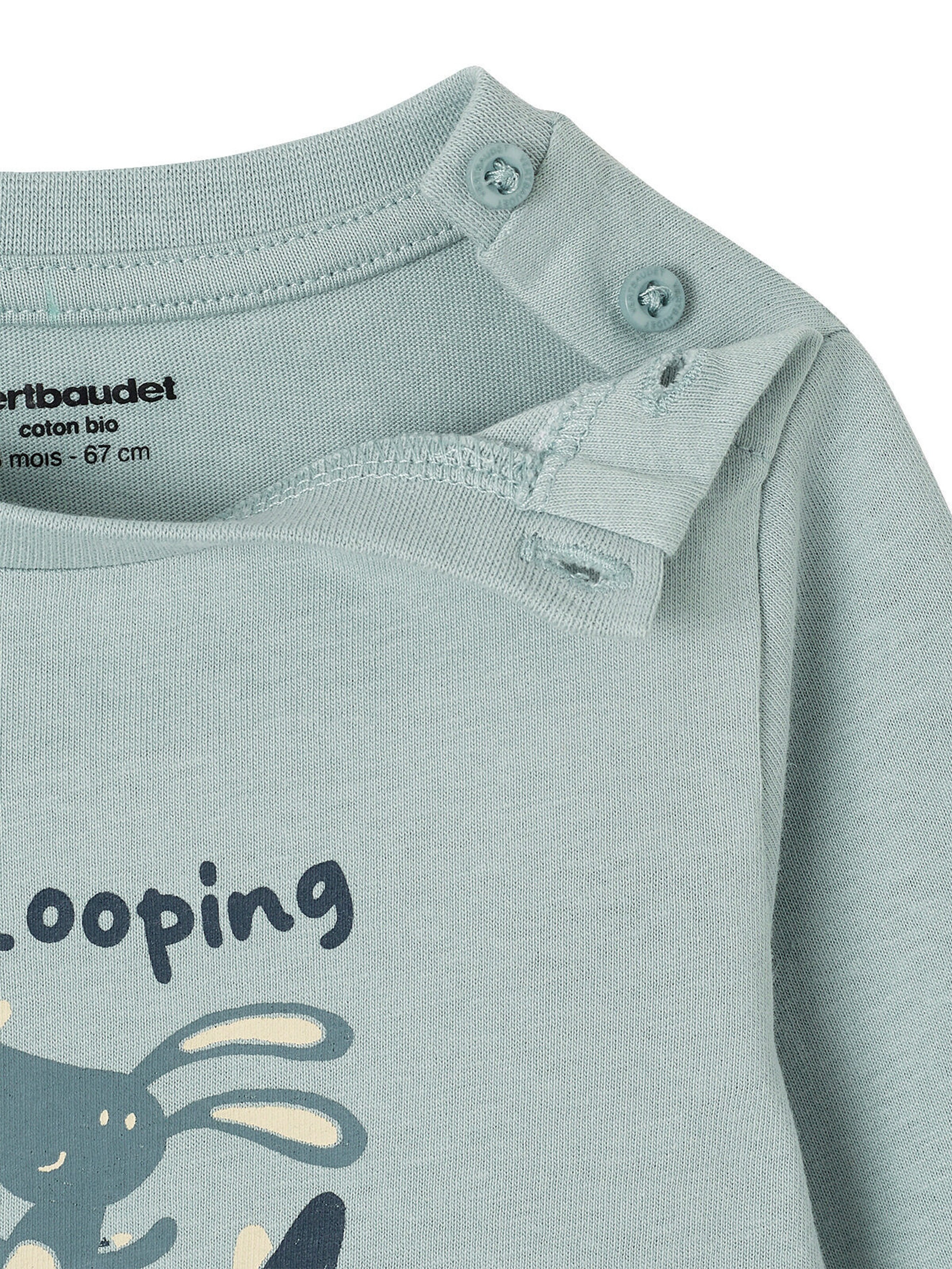 Vertbaudet Jungen Baby Shirt eisblau