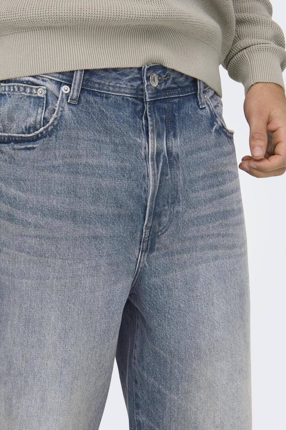 ONLY & SONS loose fit jeans ONSFADE blauw