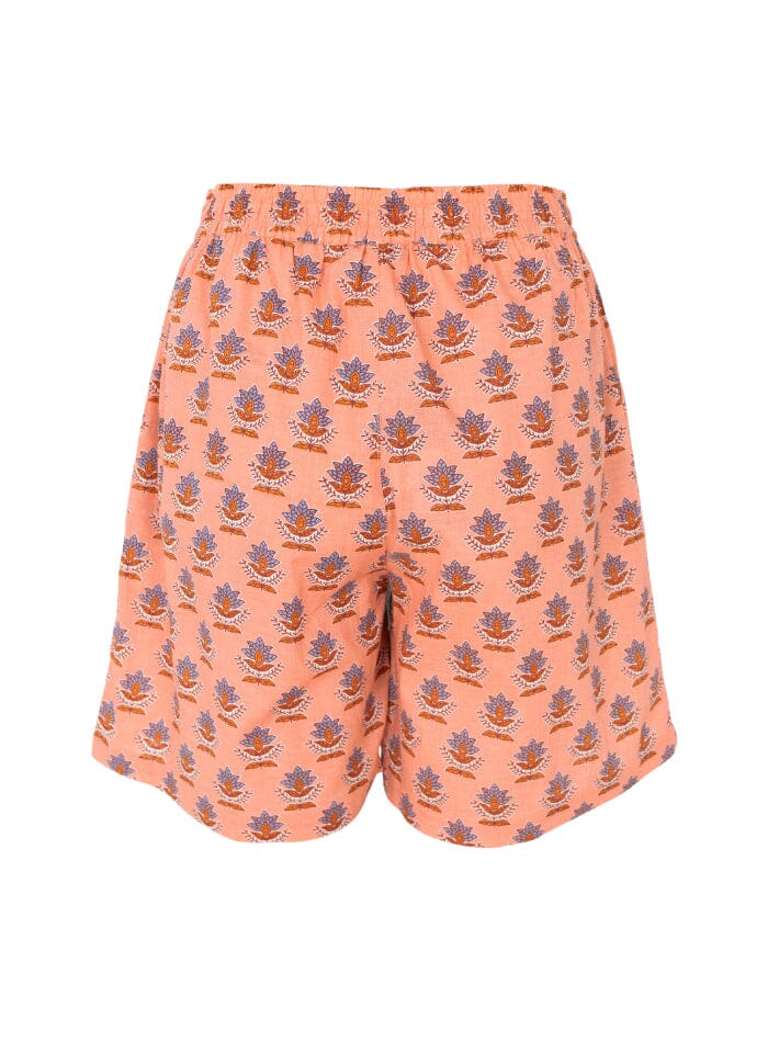 Black Colour Bcflora Shorts lily peach