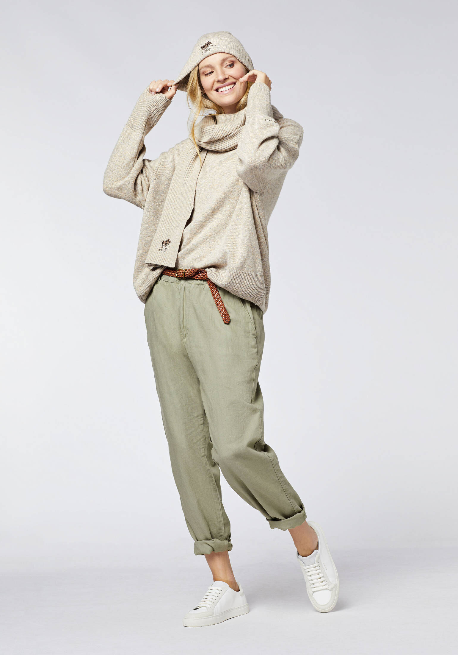 Polo Sylt| Damen Strickpullover mit Rollkragen