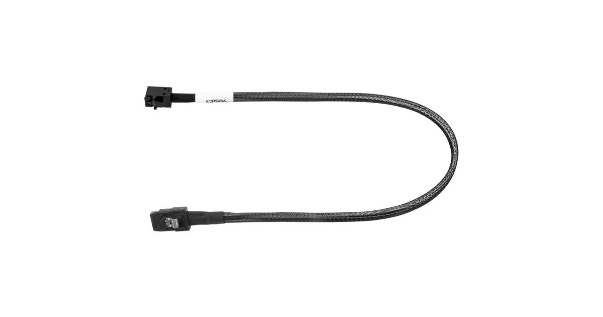 SilverStonemini-SAS-adapterkabel SFF 8643 naar SFF-8087  (Zwart, 60cm)