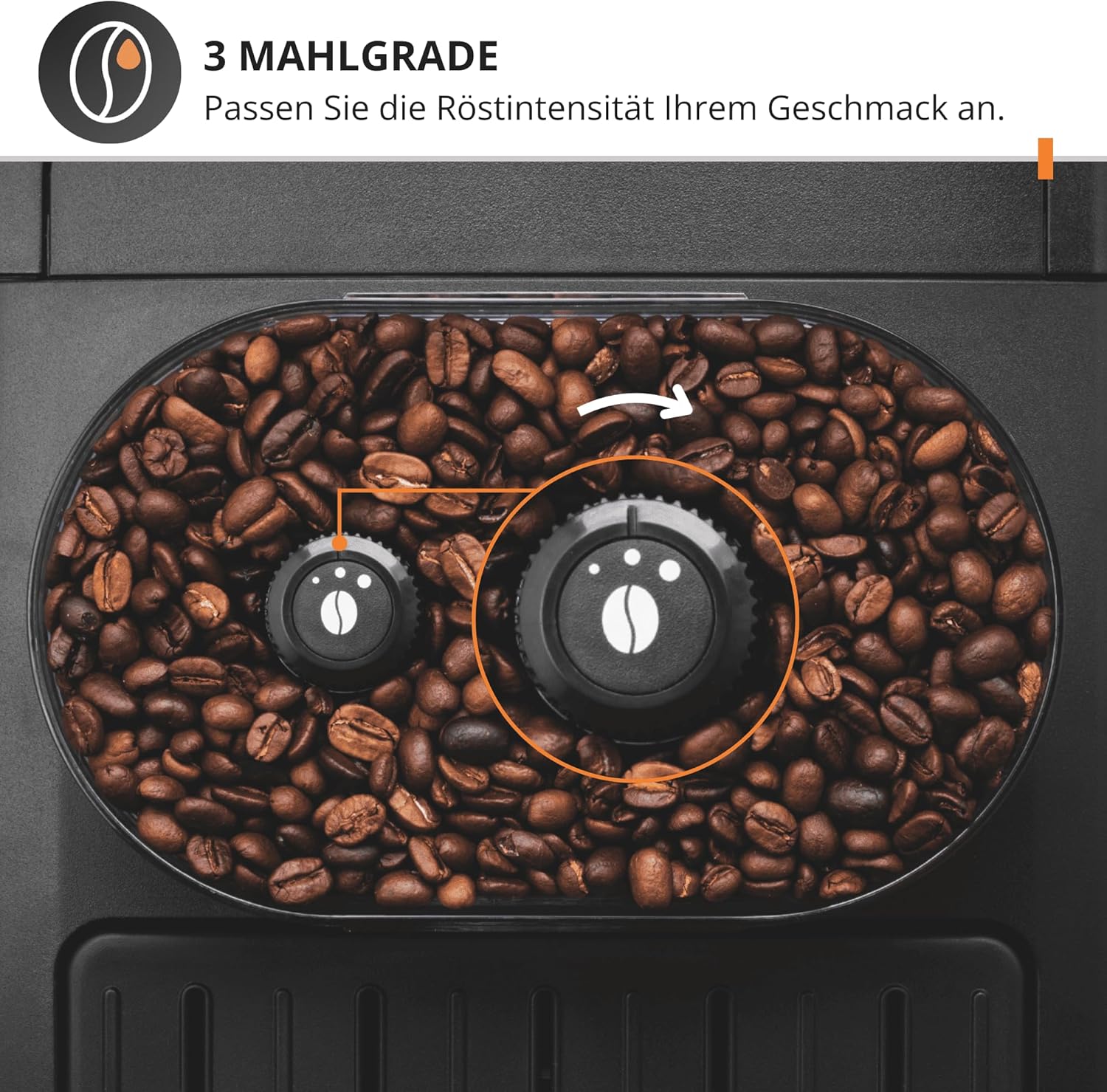 Krups Essential Kaffeevollautomat mit Milchschlauch, 2-Tassen-Funktion, LCD-Display, Einfache Reinigung, Kaffeemaschine, TÜV-Siegel, Schwarz, EA816031