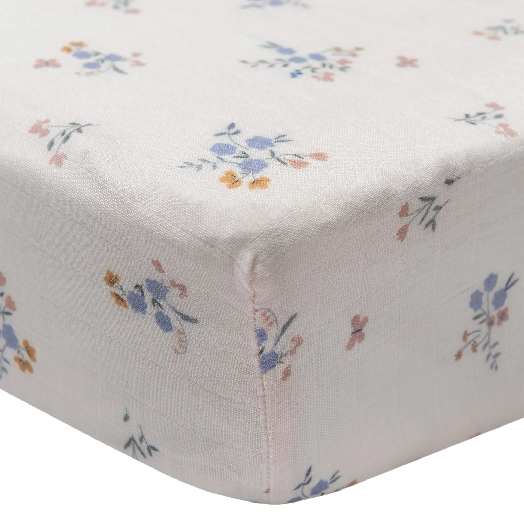 Loulou Lollipop Drap Contour pour Lit de Bébé - Mousseline Bambou Ditsty