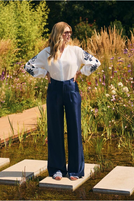 C&S The Label blauwe dames broek