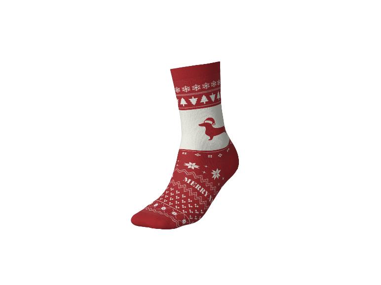 3 Paar dames kerstsokken