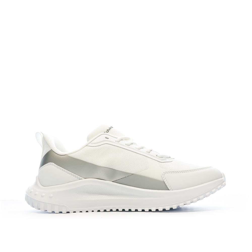 Calvin Klein Jeans Baskets Blanches/Grises Homme Calvin Klein Jeans Eva Runner Lowlaceup
